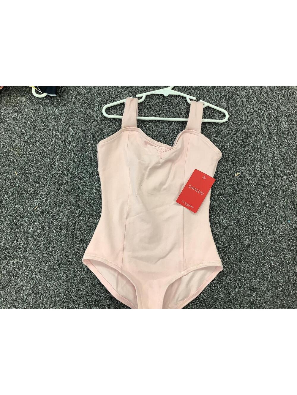 Capezio Pink Ballet Leotard with Wide Straps and Built-in Bra